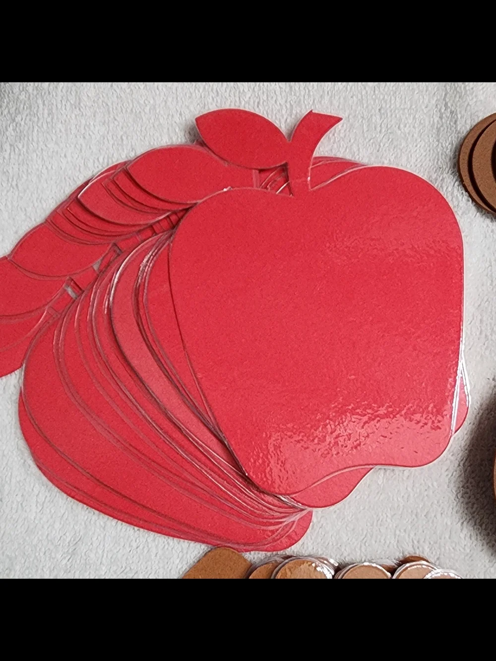 Brown Teddy Bear, Gingerbread & Red Apple Party Cutouts - Educational (26-026)